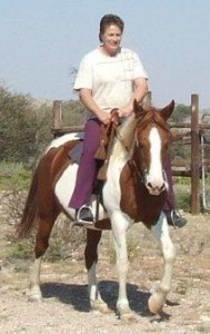 Dam - Jenzo Savanna being ridden by Rozette Craill